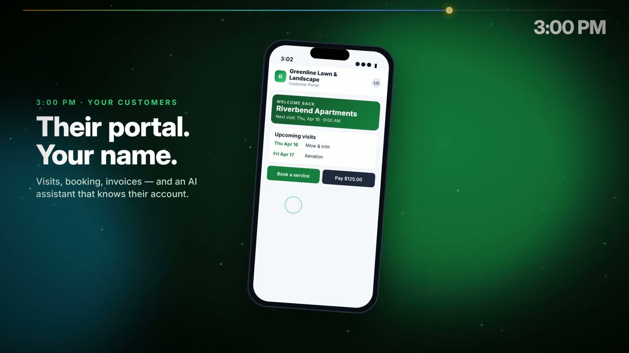 Turf Vizion screen from the promo video